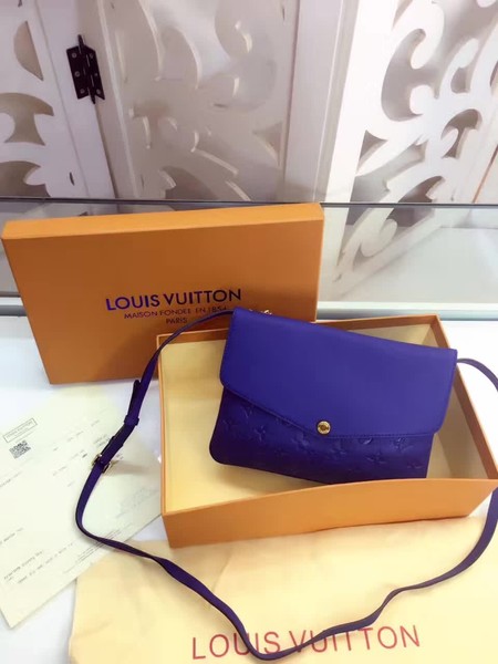 Louis Vuitton Monogram Empreinte POCHETTE FELICIE M50258 Blue