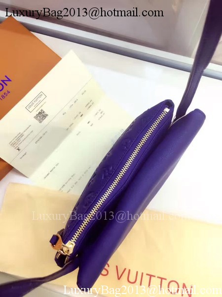 Louis Vuitton Monogram Empreinte POCHETTE FELICIE M50258 Blue