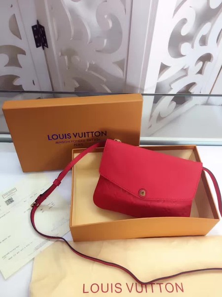 Louis Vuitton Monogram Empreinte POCHETTE FELICIE M50258 Dark Red