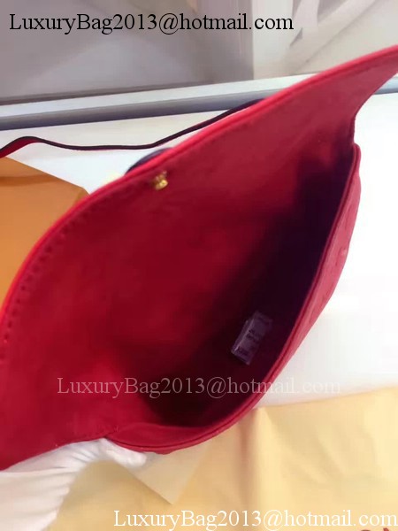 Louis Vuitton Monogram Empreinte POCHETTE FELICIE M50258 Dark Red