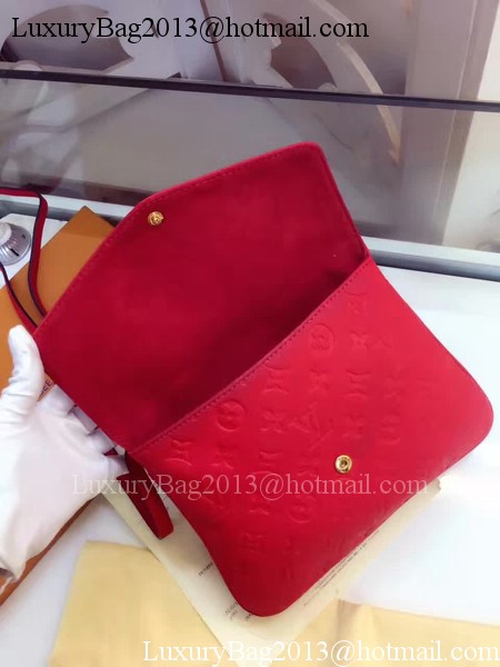 Louis Vuitton Monogram Empreinte POCHETTE FELICIE M50258 Dark Red