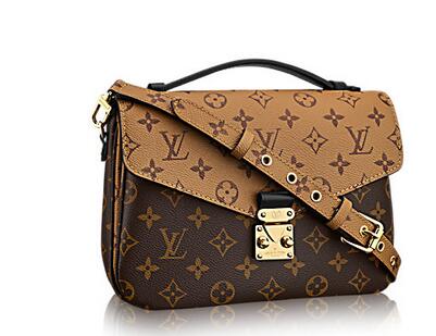 Louis Vuitton Monogram Canvas Pochette Metis Bag 40780 Camel