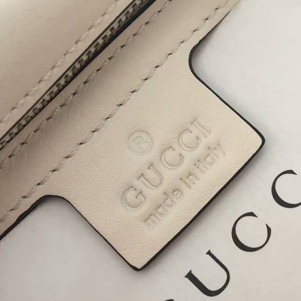 Gucci Now Marmont Mmatelasse Shoulder Bag 443496 White