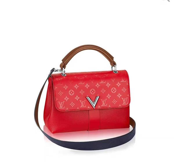Louis Vuitton Monogram VERY ONE HANDLE Bag 42904 Red