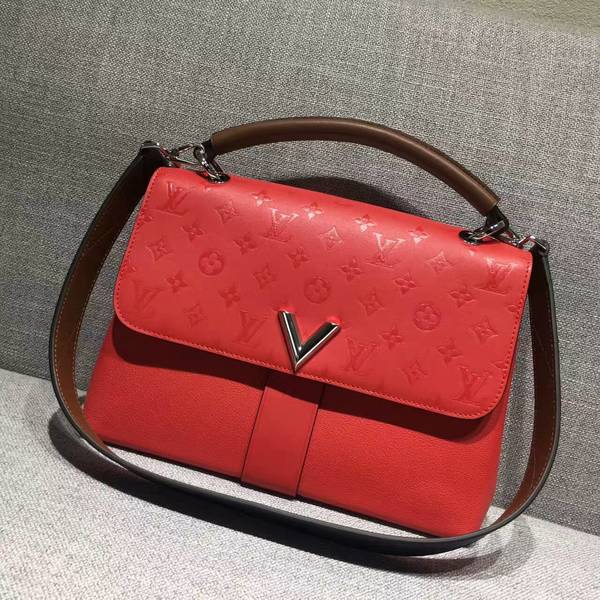 Louis Vuitton Monogram VERY ONE HANDLE Bag 42904 Red