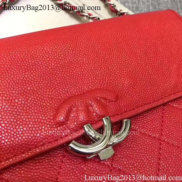 Chanel Flap Shoulder Bag Calfskin Leather A32781 Red