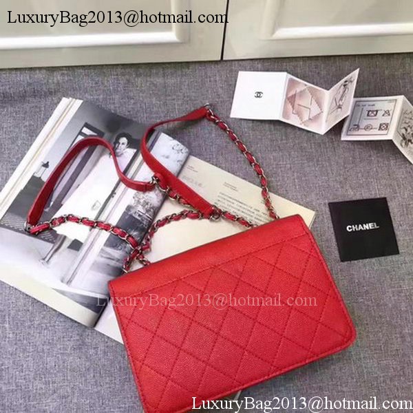 Chanel Flap Shoulder Bag Calfskin Leather A32781 Red