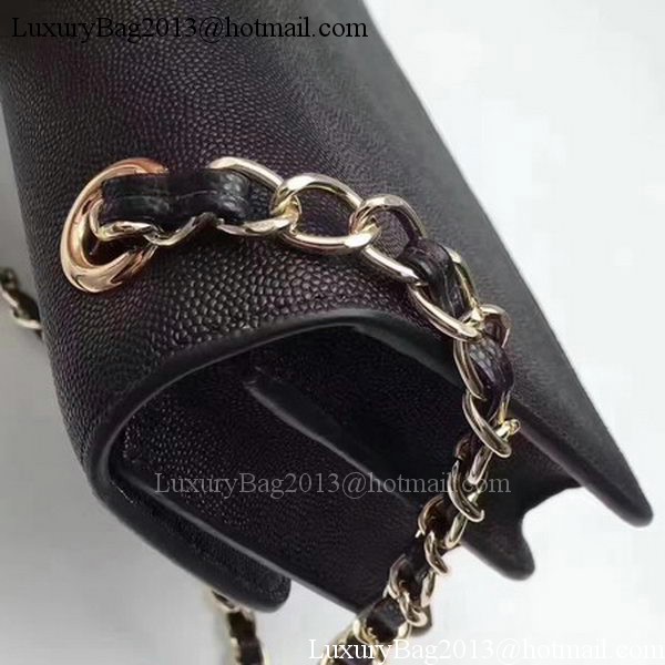 Chanel Flap Shoulder Bag Calfskin Leather CHA1811 Black