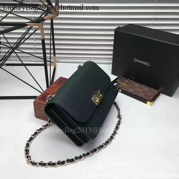 Chanel Flap Shoulder Bag Calfskin Leather CHA1811 Green