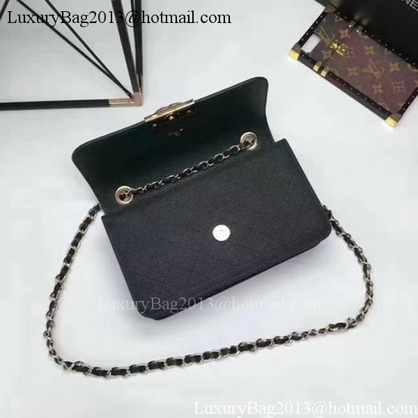 Chanel Flap Shoulder Bag Calfskin Leather CHA1811 Green