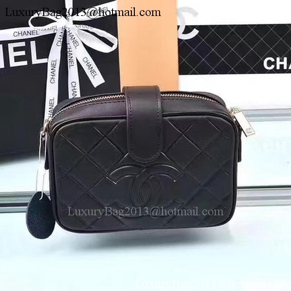 Chanel Shoulder Bag Calfskin Leather A33269 Black