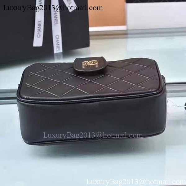 Chanel Shoulder Bag Calfskin Leather A33269 Black