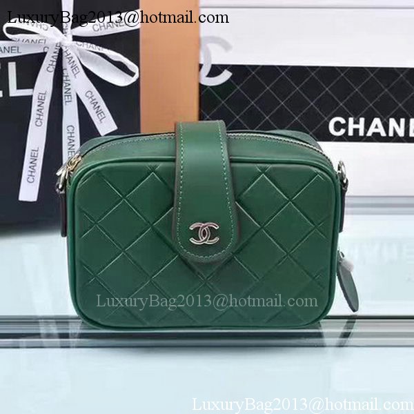 Chanel Shoulder Bag Calfskin Leather A33269 Green