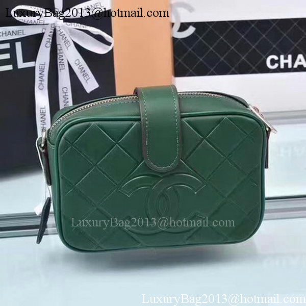 Chanel Shoulder Bag Calfskin Leather A33269 Green