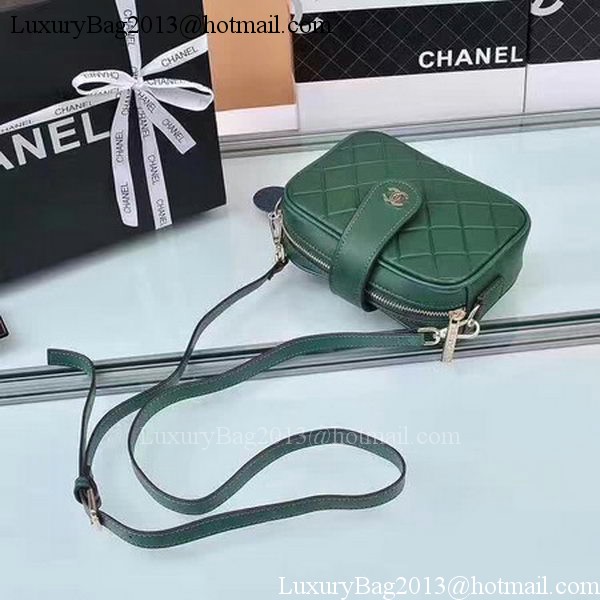 Chanel Shoulder Bag Calfskin Leather A33269 Green