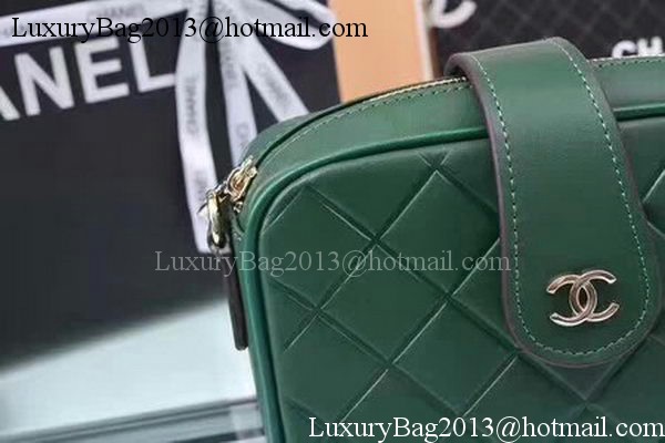 Chanel Shoulder Bag Calfskin Leather A33269 Green