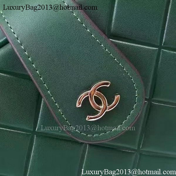 Chanel Shoulder Bag Calfskin Leather A33269 Green