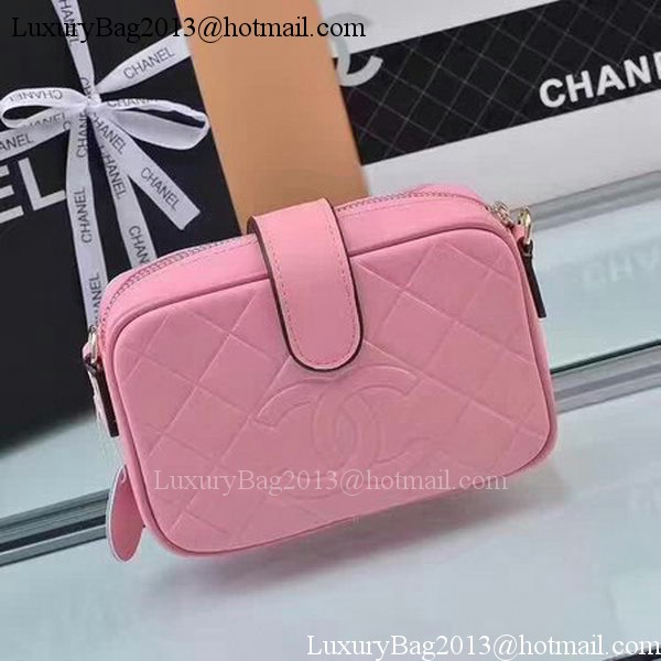 Chanel Shoulder Bag Calfskin Leather A33269 Pink