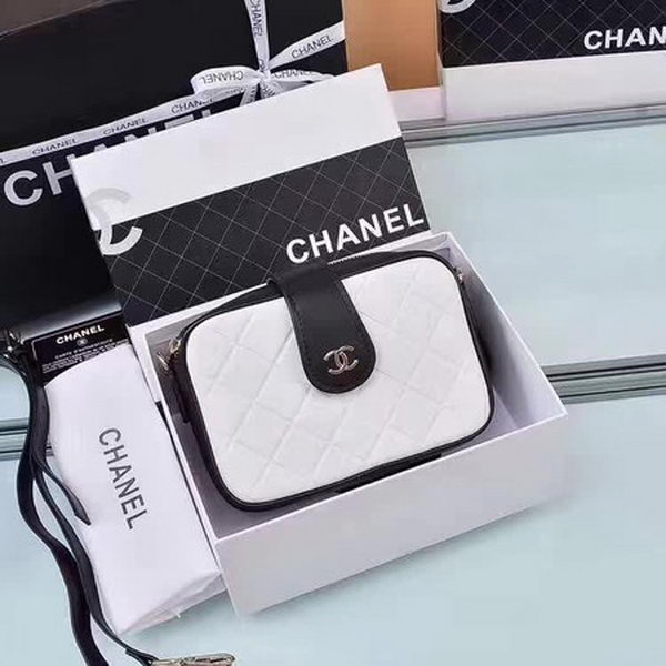 Chanel Shoulder Bag Calfskin Leather A33269 White