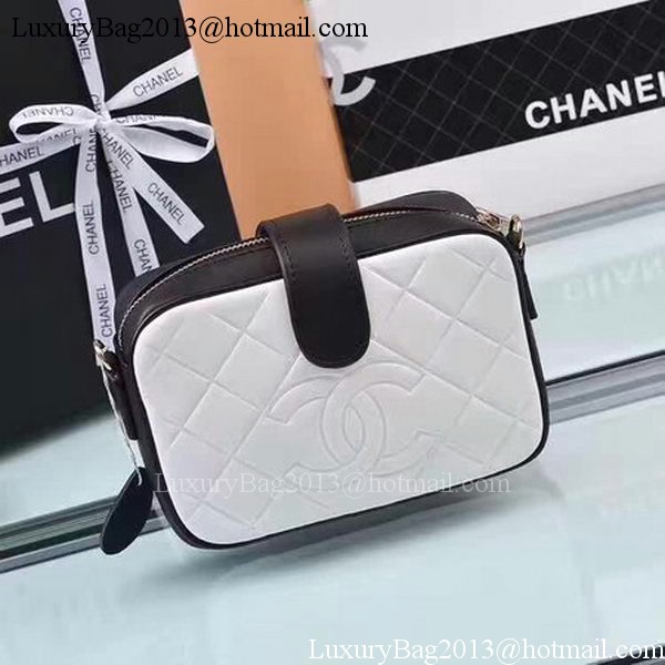 Chanel Shoulder Bag Calfskin Leather A33269 White