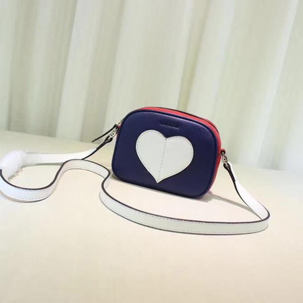 Gucci Childrens Leather Heart Messenger Bag 457223 Blue