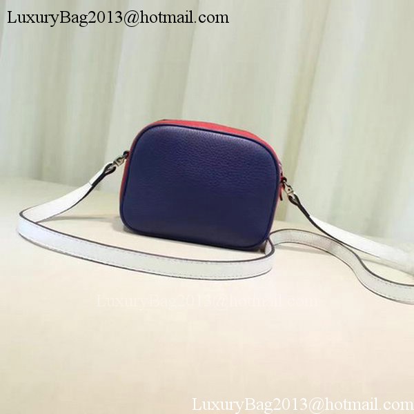 Gucci Childrens Leather Heart Messenger Bag 457223 Blue