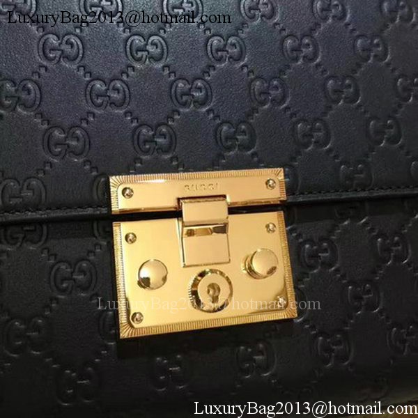 Gucci Padlock Series Gucci Signature Shoulder Bag 409486 Black