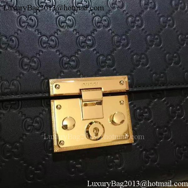 Gucci Padlock Series Gucci Signature Shoulder Bag 409486 Black