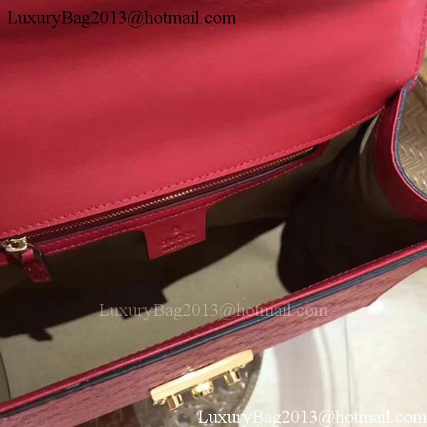 Gucci Padlock Series Gucci Signature Shoulder Bag 409486 Red