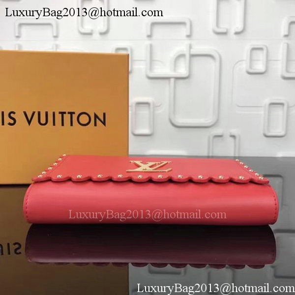 Louis Vuitton Calfskin Leather LOUISE MM M54584 Red