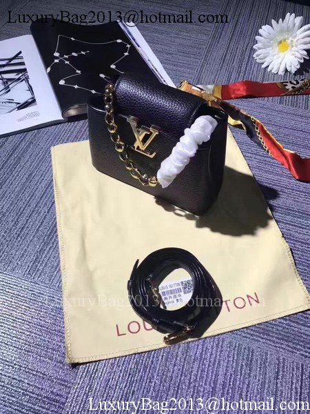 Louis Vuitton original Elegant Capucines Bags M42935 Black
