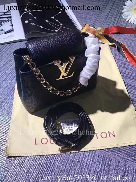Louis Vuitton original Elegant Capucines Bags M42935 Black