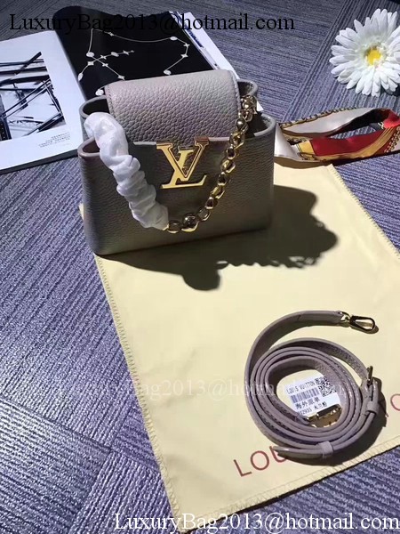 Louis Vuitton original Elegant Capucines Bags M42935 Grey