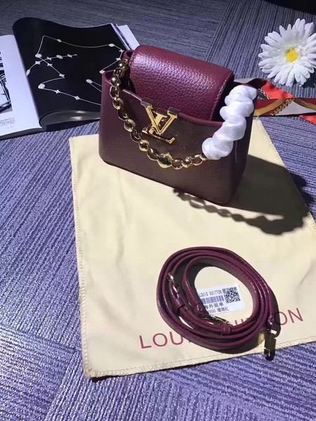 Louis Vuitton original Elegant Capucines Bags M42935 Purple