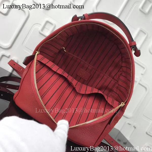 Louis Vuitton Monogram Empreinte SORBONNE BACKPACK M44016 Red