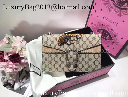 Gucci Dionysus GG Supreme Canvas Shoulder Bag 400249 Bee