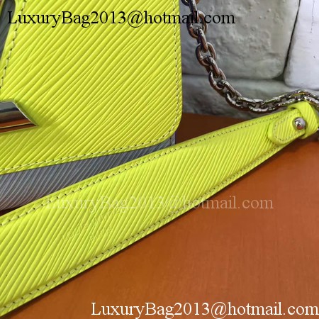 Louis Vuitton Epi Leather TWIST MM M42359 Yellow&Blue&Grey