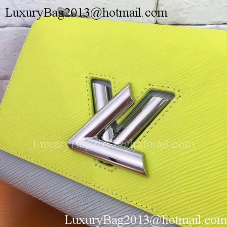 Louis Vuitton Epi Leather TWIST MM M42359 Yellow&Blue&Grey
