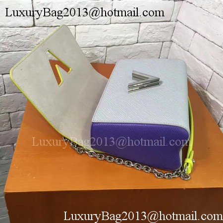 Louis Vuitton Epi Leather TWIST MM M42359 Yellow&Blue&Grey