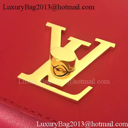 Louis Vuitton Leather Evening Bag LOVE NOTE M54501 Red