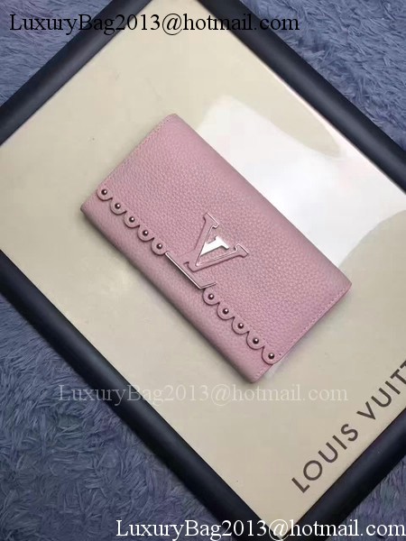 Louis Vuitton Monogram Flowers CAPUCINES WALLET M64102 Pink