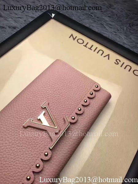 Louis Vuitton Monogram Flowers CAPUCINES WALLET M64102 Pink