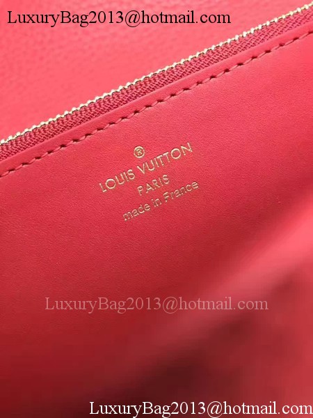 Louis Vuitton Monogram Flowers CAPUCINES WALLET M64102 Red