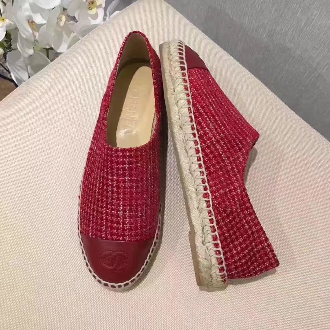 Chanel Casual Shoes Leather CH2145 Red