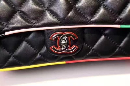 Chanel Classic Flap Bag Sheepskin Leather A93692 Black