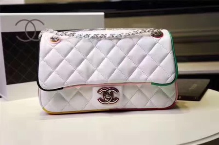Chanel Classic Flap Bag Sheepskin Leather A93692 White