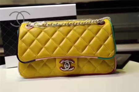 Chanel Classic Flap Bag Sheepskin Leather A93692 Yellow