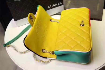 Chanel Classic Flap Bag Sheepskin Leather A93692 Yellow