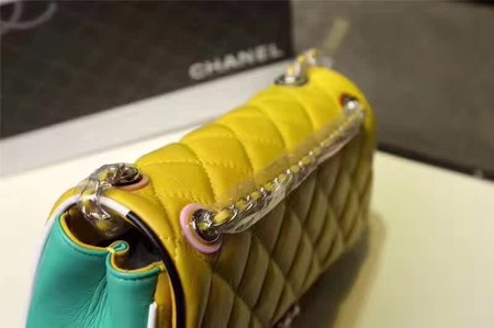 Chanel Classic Flap Bag Sheepskin Leather A93692 Yellow