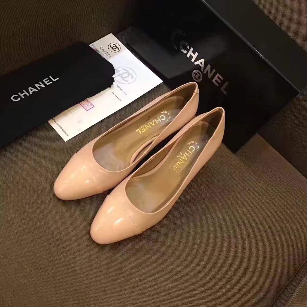 Chanel Pump Leather CH2146 Light Pink